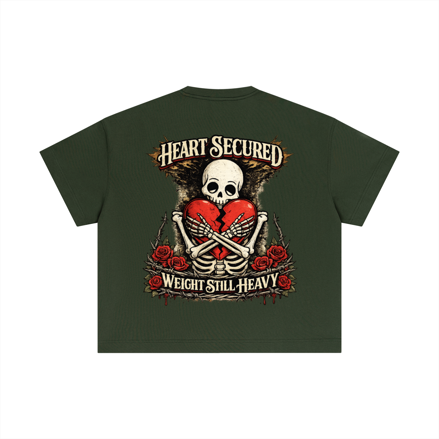 HEART SECURED BOXY TEE