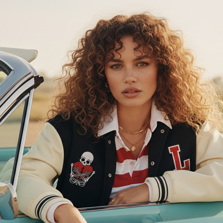 HEART SECURED BASEBALL JACKET