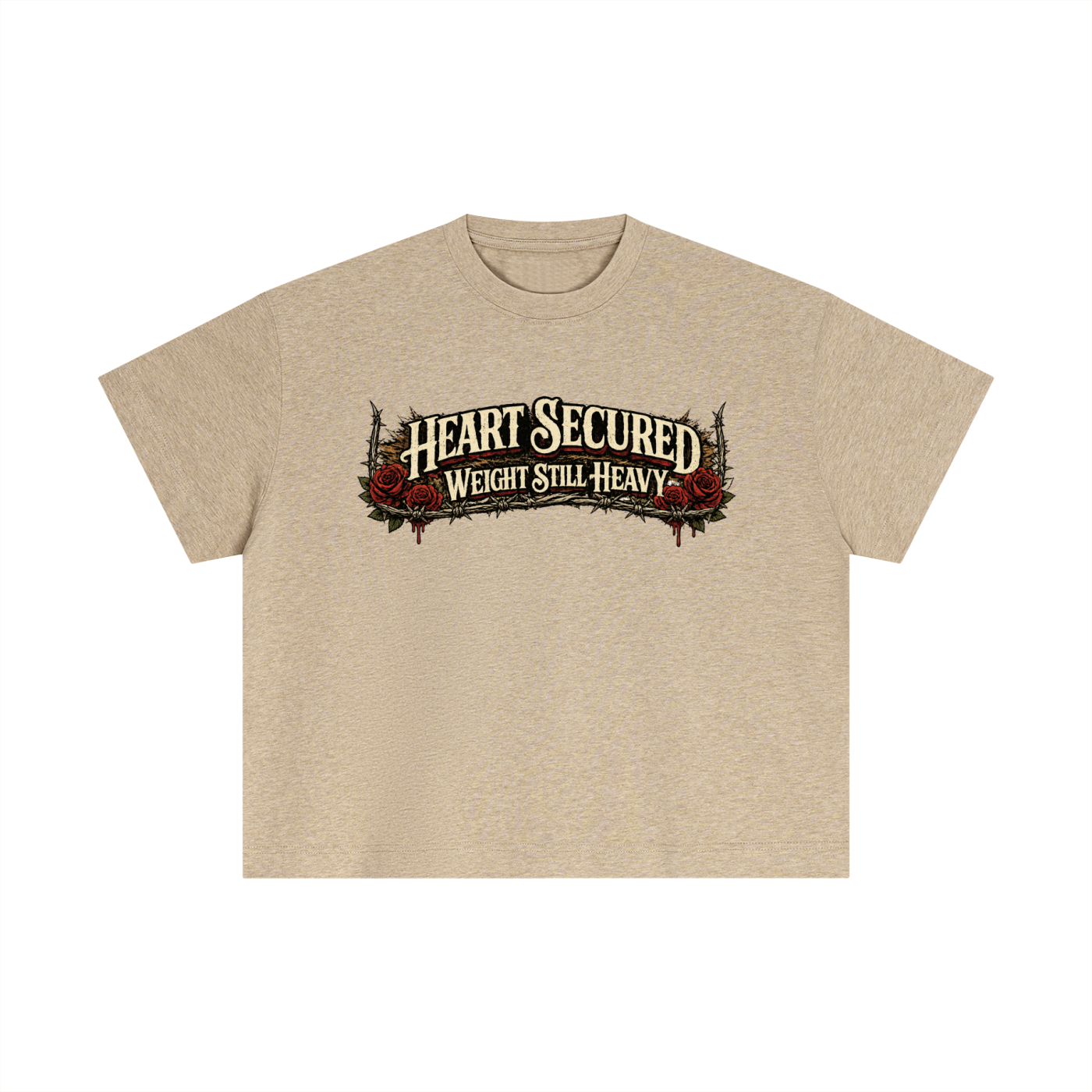 HEART SECURED BOXY TEE
