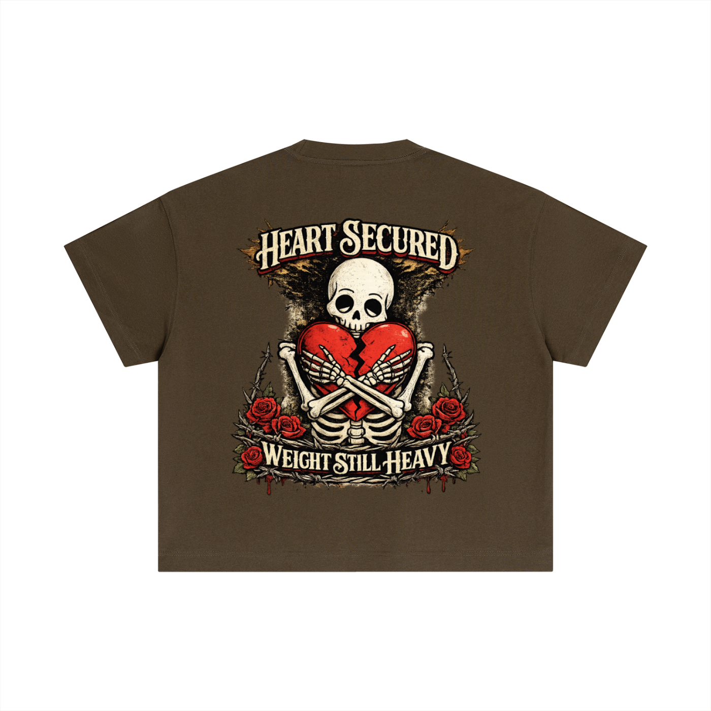HEART SECURED BOXY TEE