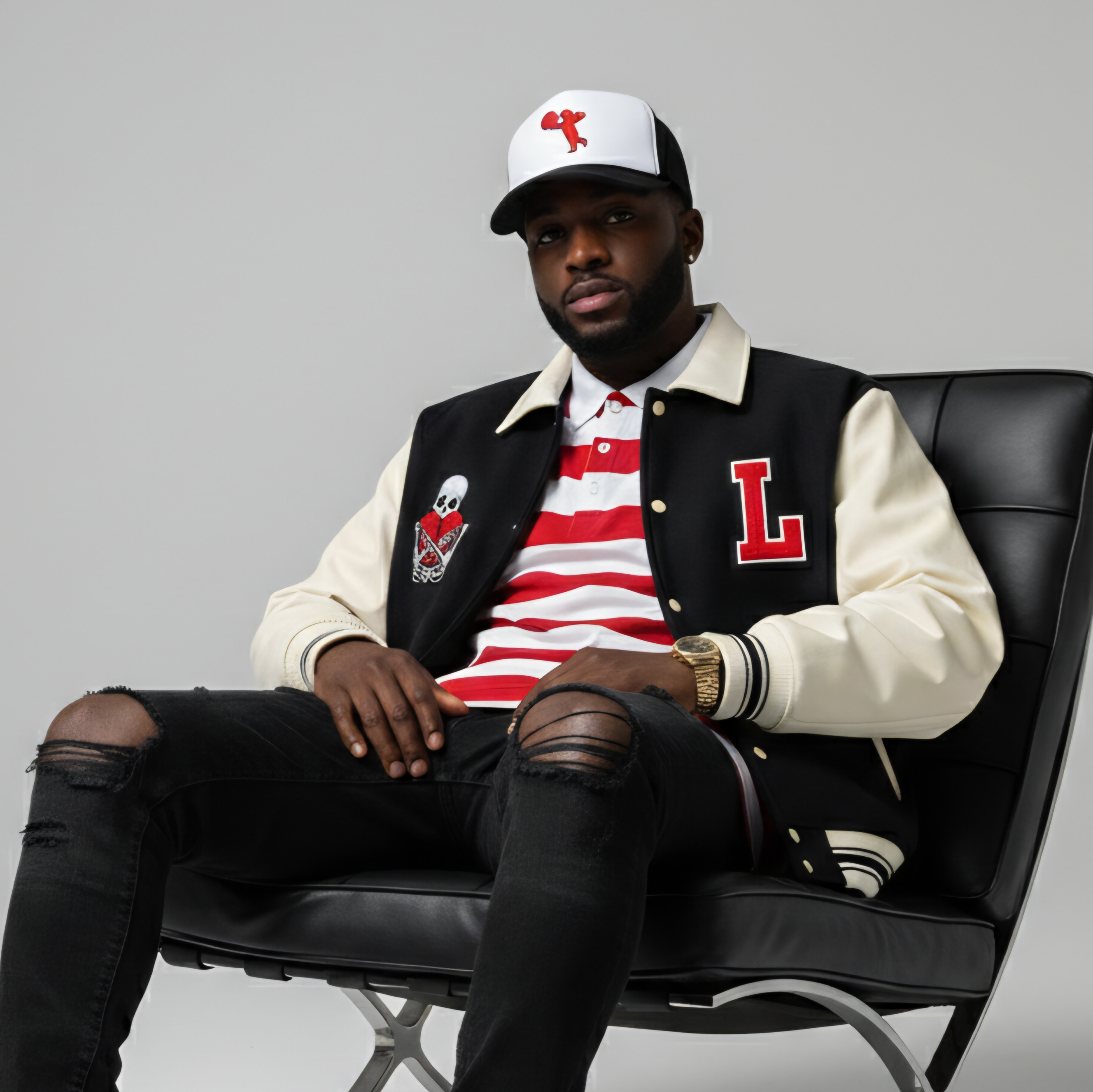 HEART SECURED BASEBALL JACKET