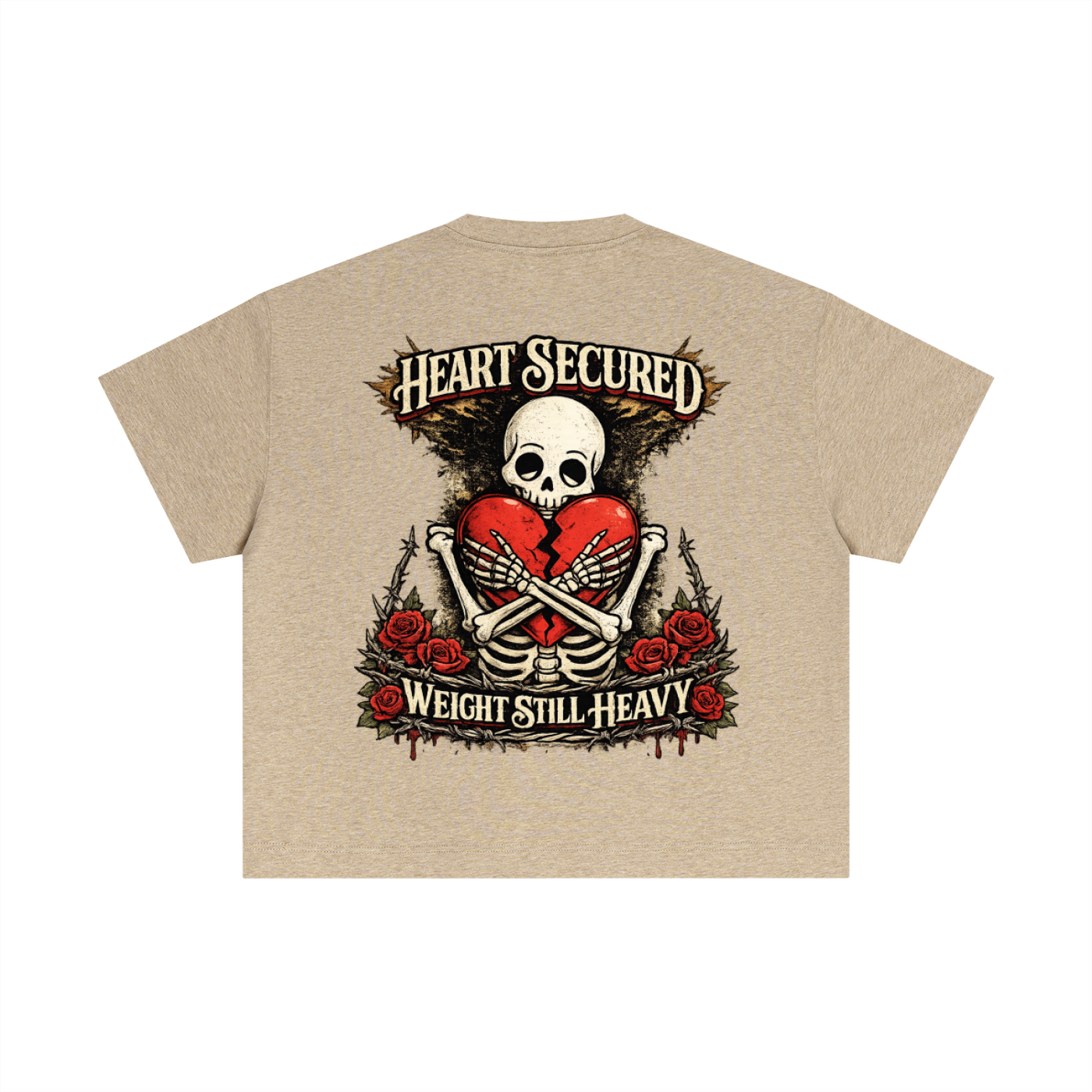 HEART SECURED BOXY TEE