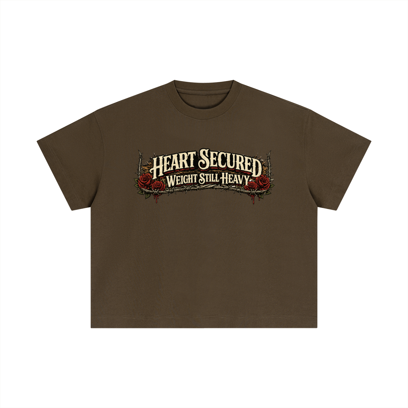HEART SECURED BOXY TEE